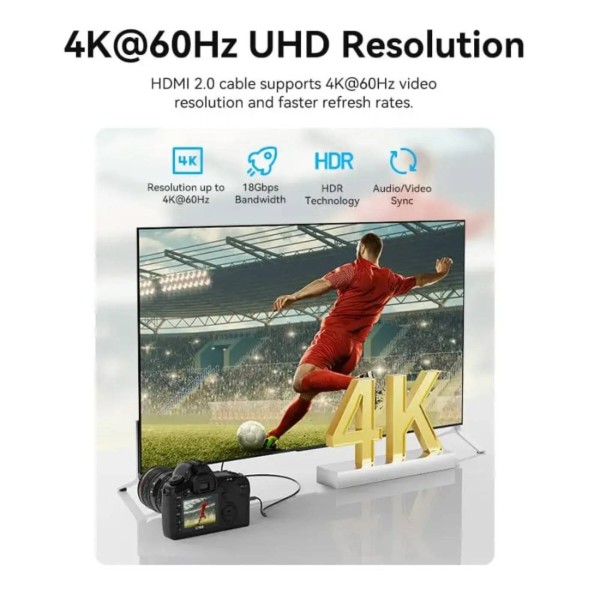 Фото - Кабель HDMI Vention HDMI- mini HDMI v2.0 4K 60Hz 3 m (AGHBI)