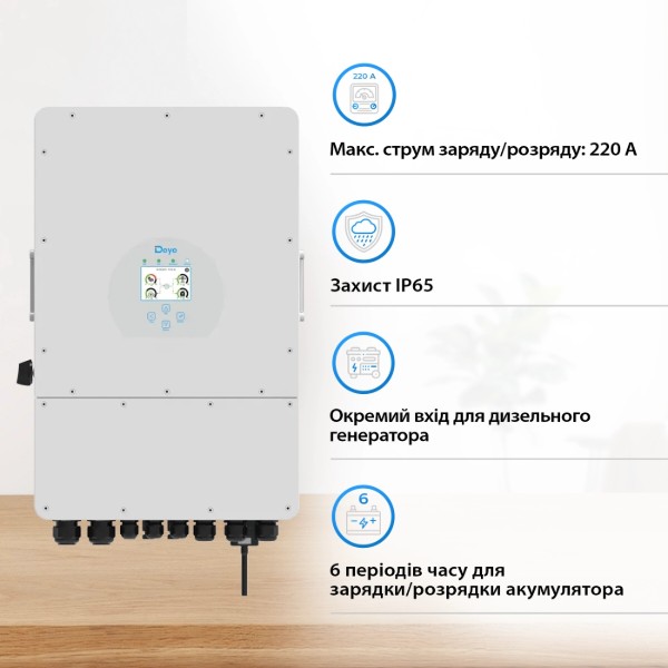 Фото - Система хранения энергии Deye SUN-10K-SG02LP1-EU-AM3-3DY14.4K-LFP-W