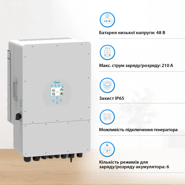 Фото - Система зберігання енергії Deye SUN-10K-SG04LP3-EU-3DY14.4K-LFP-W