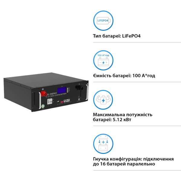 Фото - Система зберігання енергії Deye SUN-6K-SG03LP1-EU-2GS10.24K-LFP