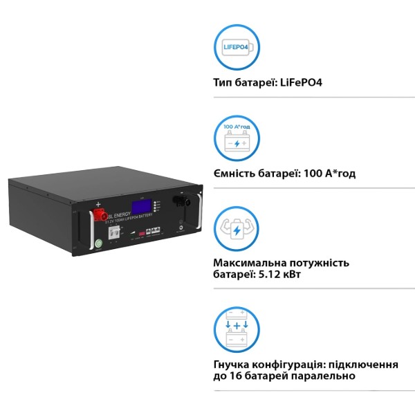 Фото - Система зберігання енергії Deye SUN-6K-SG03LP1-EU-3GS15.36K-LFP