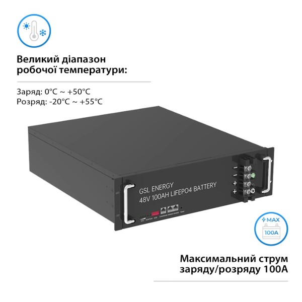 Фото - Система зберігання енергії Deye SUN-6K-SG03LP1-EU-2GS9.6K-LFP (1ф, 6kW, 48V, 200Ah, LiFePO4)