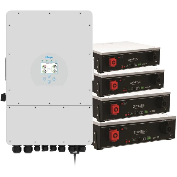 Фото - Система хранения энергии Deye SUN-12K-SG04LP3-EU-4DY20.48K-LFP-W