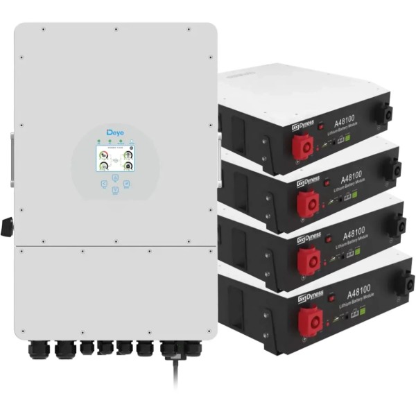 Фото - Система хранения энергии Deye SUN-12K-SG02LP1-EU-AM3-4DY19.2K-LFP-W