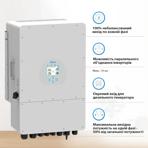 Фото - Система зберігання енергії Deye SUN-12K-SG04LP3-EU-3DE15.36K-LFP