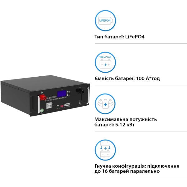 Фото - Система хранения энергии Deye SUN-12K-SG04LP3-EU-4GS20.48K-LFP