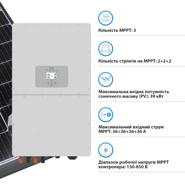 Фото - Система хранения энергии Deye SUN-30K-SG01HP3-EU-BM3-BOS-G8-40.96kW-LFP