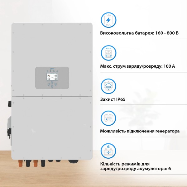 Фото - Система хранения энергии Deye SUN-30K-SG01HP3-EU-BM3-BOS-G8-40.96kW-LFP