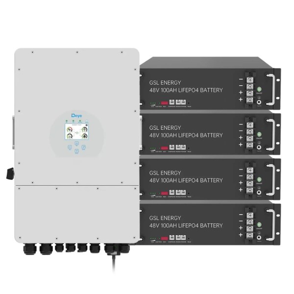 Фото - Система хранения энергии Deye SUN-12K-SG02LP1-EU-AM3-4GS19.2K-LFP (1ф, 12kW, 48V, 400Ah, LiFePO4)