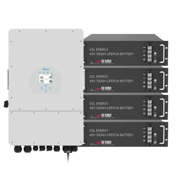 Фото - Система зберігання енергії Deye SUN-12K-SG04LP3-EU-4GS19.2K-LFP (3ф, 12kW, 48V, 400Ah, LiFePO4)
