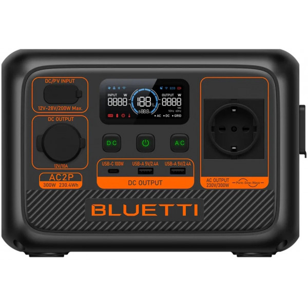 Фото - Зарядна станція універсальна Bluetti AC2P 300 Вт (1071371) Фото - Зарядна станція універсальна Bluetti AC2P 300 Вт (1071371)