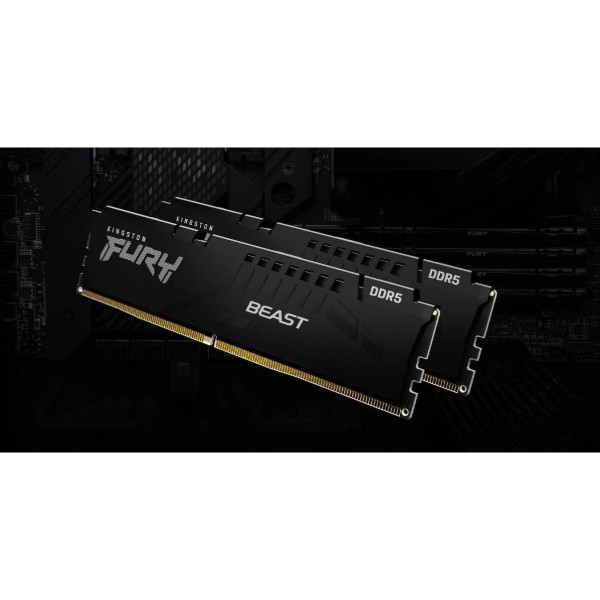 Фото - Память DDR Kingston FURY Beast Black DDR5-6000 32GB (2x16GB) (KF560C30BBEK2-32)
