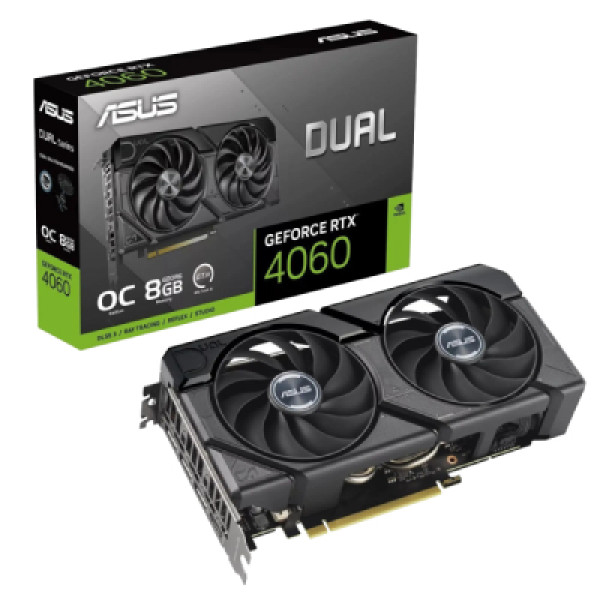 Фото - Відеокарта Asus GeForce RTX 4060 Dual EVO OC Edition 8GB GDDR6 (DUAL-RTX4060-O8G-EVO)