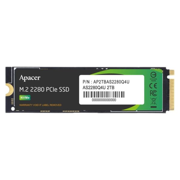 Фото - SSD-накопичувач внутрішній Apacer 2TB PCIE AS2280Q4 (AP2TBAS2280Q4U-1)