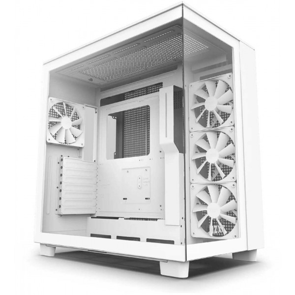 Фото - Корпус NZXT H Series H9 Flow Edition ATX Mid Tower Chassis All White (CM-H91FW-01)