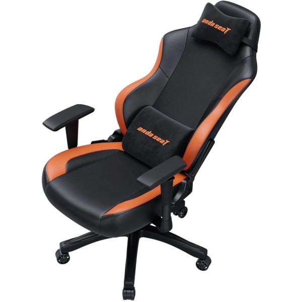 Фото - Крісло для геймерів Anda Seat Luna Size L Black/Orange PVC (AD18-48-BO-PV)