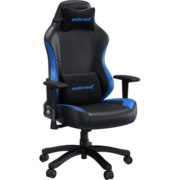 Фото - Кресло для геймеров Anda Seat Luna Size L Black/Blue PVC (AD18-48-BS-PV)
