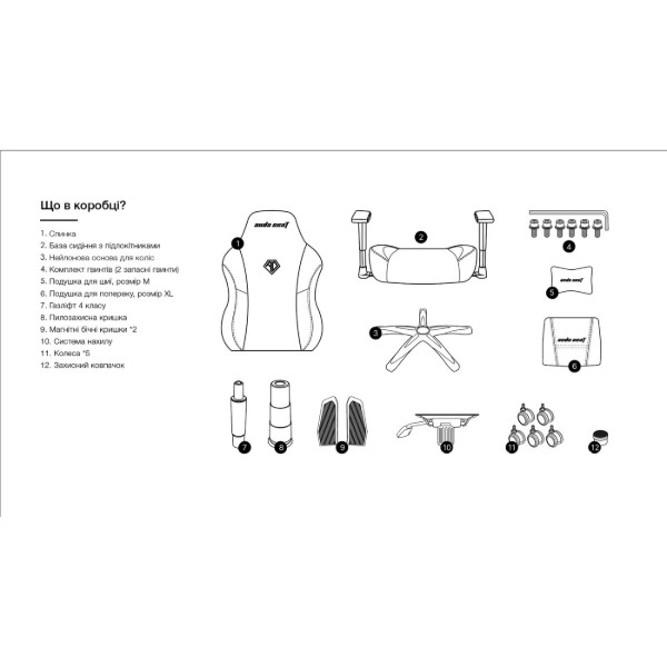 Фото - Крісло для геймерів Anda Seat Phantom 3 Pro Size L Grey Fabric (AD18YC-06-G-F)