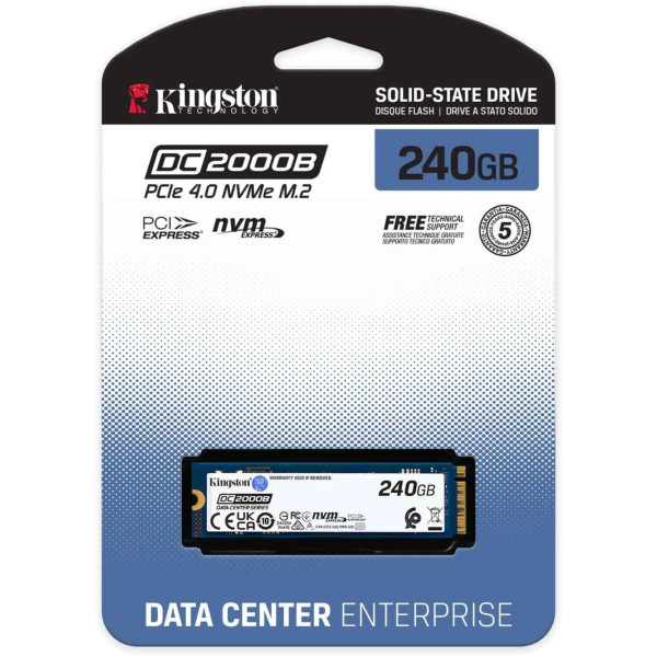 Фото - SSD-накопичувач внутрішній Kingston DC2000B 240GB M.2 2280 NVMe PCIe 4.0 x4 3D TLC (SEDC2000BM8/240G)