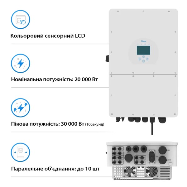 Фото - Система хранения энергии Deye SUN-20K-SG01HP3-EU-AM2-BOS-G6-30.72kW-LFP