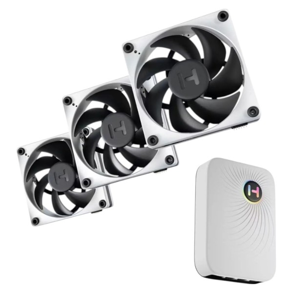 Фото - Корпусний вентилятор Hyte THICC FP12 3 PACK 120 mm Black/Grey (FAN-HYTE-FP12-BW-3NP)