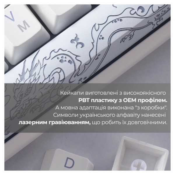 Фото - Клавиатура проводная игровая Ducky One 3 Cherry MX Speed Silver RGB White UA (DKON2108ST-PUAPXPWWWSC1)