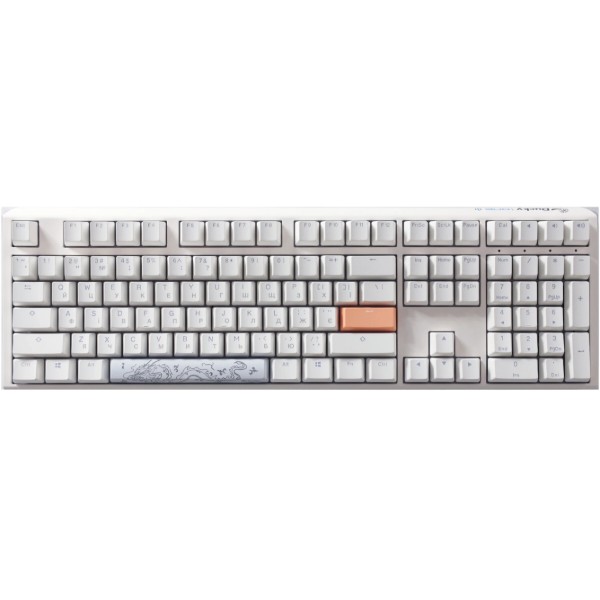 Фото - Клавиатура проводная игровая Ducky One 3 Cherry MX Speed Silver RGB White UA (DKON2108ST-PUAPXPWWWSC1)
