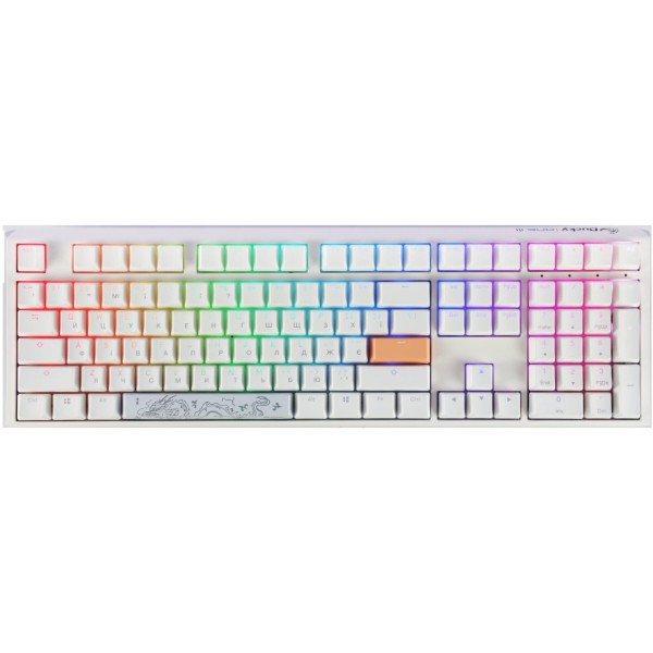 Фото - Клавиатура проводная игровая Ducky One 3 Cherry MX Speed Silver RGB White UA (DKON2108ST-PUAPXPWWWSC1) Фото - Клавиатура проводная игровая Ducky One 3 Cherry MX Speed Silver RGB White UA (DKON2108ST-PUAPXPWWWSC1)