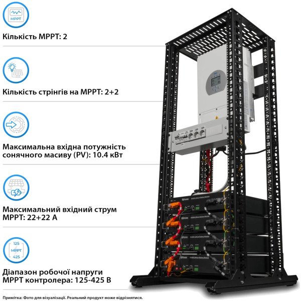 Фото - Система зберігання енергії Solarverse 8kW-DEYE 9.6kWh-Dyness 4BAT LiFePO4 6000 циклів (SVR24-1DE8K1-LDY9.6K1-0)