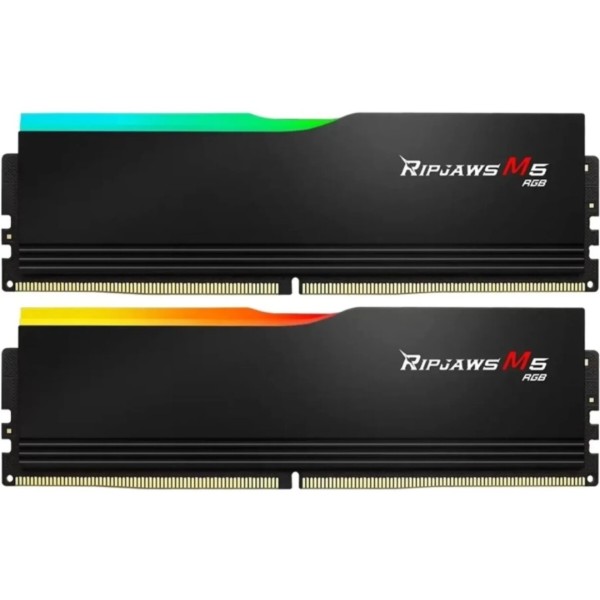 Фото - Память DDR G.Skill Ripjaws M5 RGB Black DDR5-6000 32GB (2x16GB) (F5-6000J3636F16GX2-RM5RK) Фото - Память DDR G.Skill Ripjaws M5 RGB Black DDR5-6000 32GB (2x16GB) (F5-6000J3636F16GX2-RM5RK)