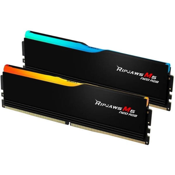 Фото - Память DDR G.Skill Ripjaws M5 Neo RGB Black DDR5-6000 32GB (2x16GB) (F5-6000J3636F16GX2-RM5NRK)