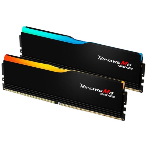 Фото - Память DDR G.Skill Ripjaws M5 Neo RGB Black DDR5-6400 32GB (2x16GB) (F5-6400J3240G16GX2-RM5NRK)
