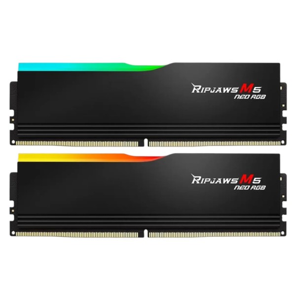Фото - Память DDR G.Skill Ripjaws M5 Neo RGB Black DDR5-6400 32GB (2x16GB) (F5-6400J3240G16GX2-RM5NRK)