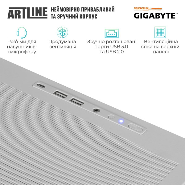 Фото - Системный блок Artline Gaming TANKWHITE Windows 11 Home (TANKWHITEv77Win)