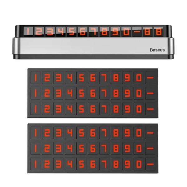 Фото - Паркувальна карта Baseus Moonlight Box Series Parking Phone Number Plate (ACNUM-B0S)
