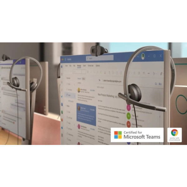 Фото - Гарнітура дротова Logitech H570e Corded Mono USB Headset BLACK EMEA28-935 (981-001427)