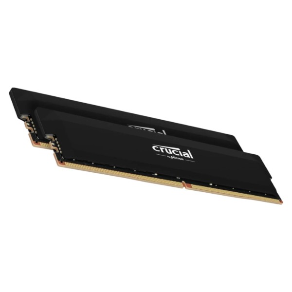 Фото - Память DDR Crucial Micron Pro White DDR5-6400 32GB (2x16GB) CL38-40-40-84 1.35V Intel XMP / AMD EXPO (CP2K16G64C38U5W)