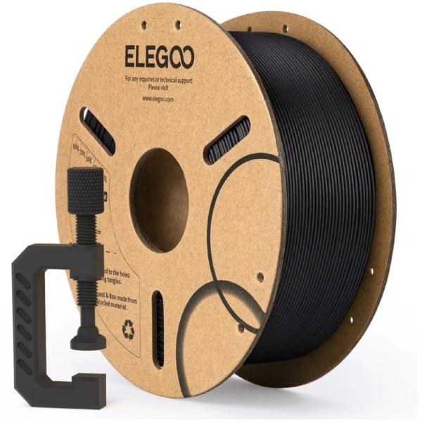 Фото - Нитка для PLA-картриджа Elegoo 1 кг 1.75 мм Black (50.203.0464)