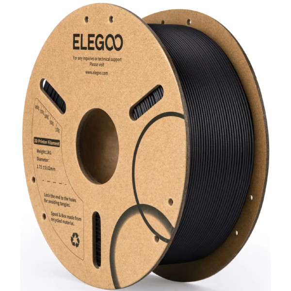 Фото - Нитка для PLA-картриджа Elegoo 1 кг 1.75 мм Black (50.203.0464)