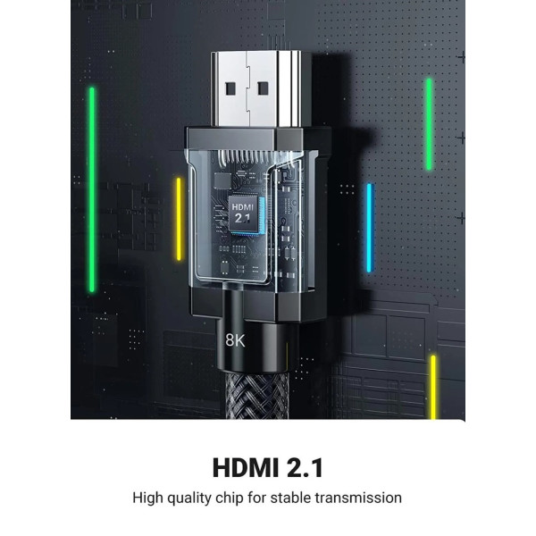 Фото - Кабель HDMI UGREEN HD135 HDMI - HDMI 8K 3m Gray (80602)