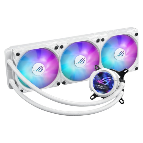 Фото - Водяна система охолодження Asus ROG Strix LC III 60 ARGB LCD White (90RC00W2-M0UAY0)