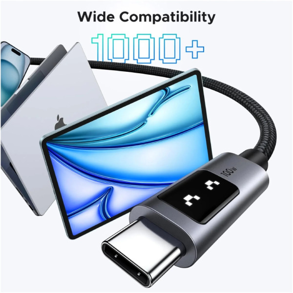 Фото - Кабель UGREEN L509 Uno USB-C to USB-C PD Fast Charging Cable 5A Max 1m (35501)