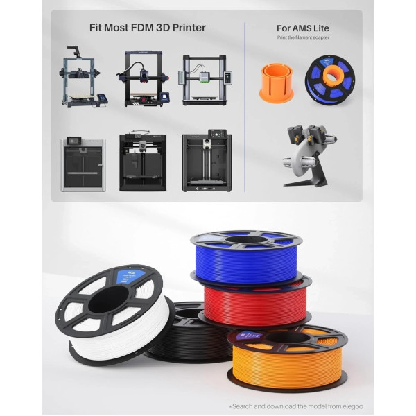 Фото - Нитка для PETG-картриджа Elegoo Filament 1.75 мм бежевый (50.203.0395)