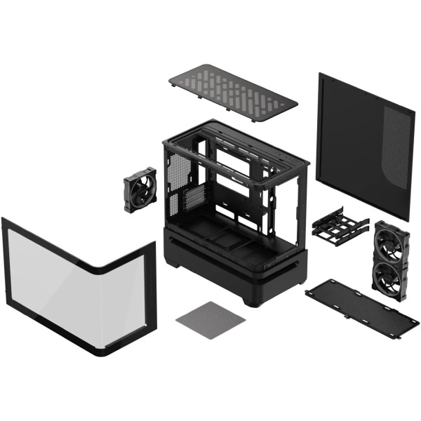 Фото - Корпус Asus AP202 ARGB Tempered Glass Black без БЖ