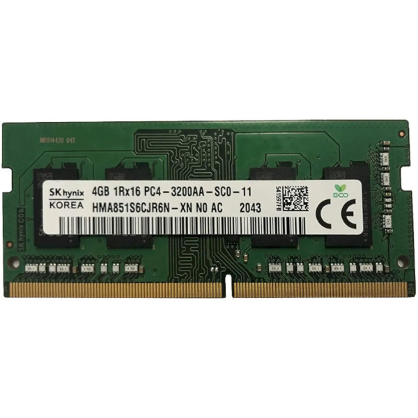Фото - Память DDR Hynix DDR4-3200 4GB SODIMM (HMA851S6CJR6N-XNN0)