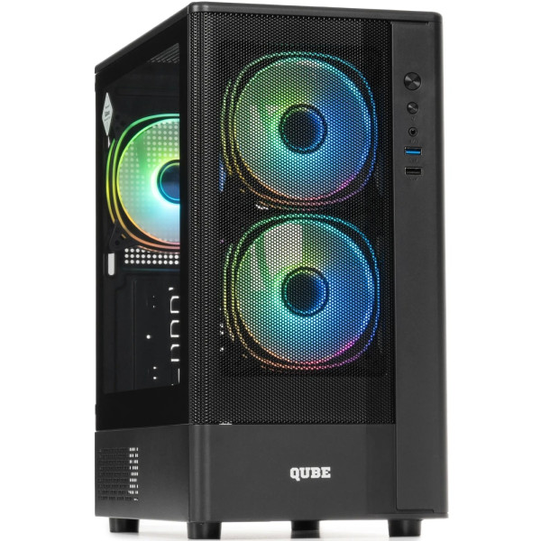 Фото - Корпус QUBE GEON ARGB Black (GEON_GBNU3)