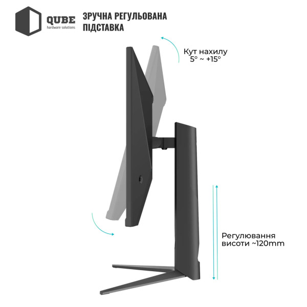 Фото - Монітор ігровий QUBE Overlord G27Q300H