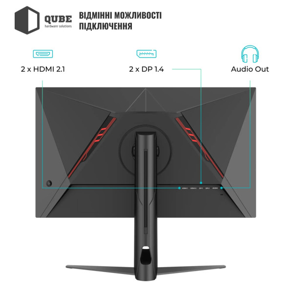 Фото - Монітор ігровий QUBE Overlord G27Q300H