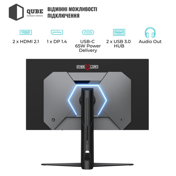 Фото - Монитор игровой QUBE Overlord OLED OG27Q240HC