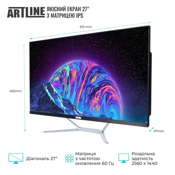Фото - Комп'ютер-моноблок Artline Gaming G77 Windows 11 Home (G77v75Win)